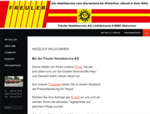 Tablet Screenshot of freuler-oel.ch